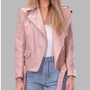 ByEgreis Rochelle Biker Jacket (blush)